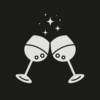 glasses clinking icon
